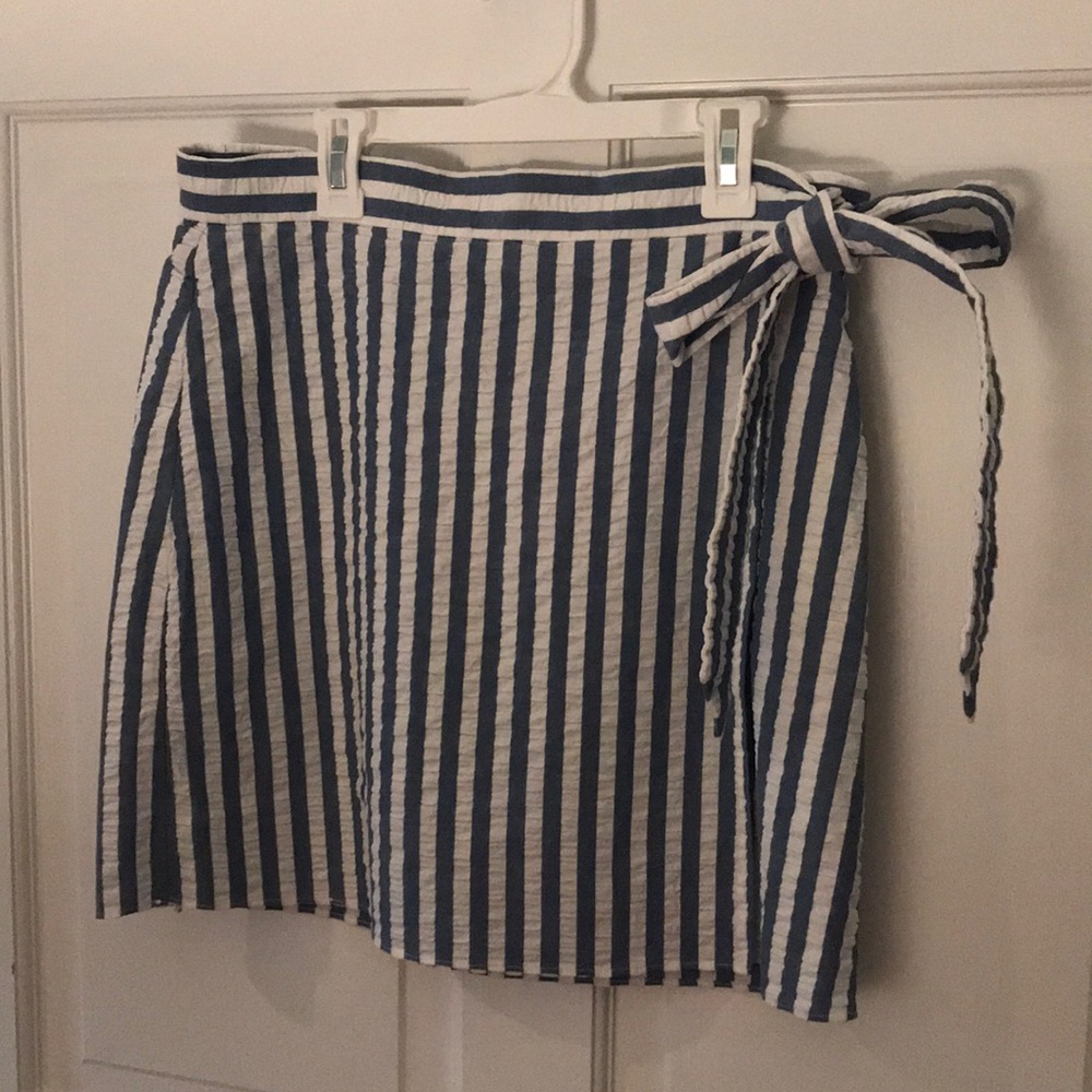 Jcrew faux wrap skirt